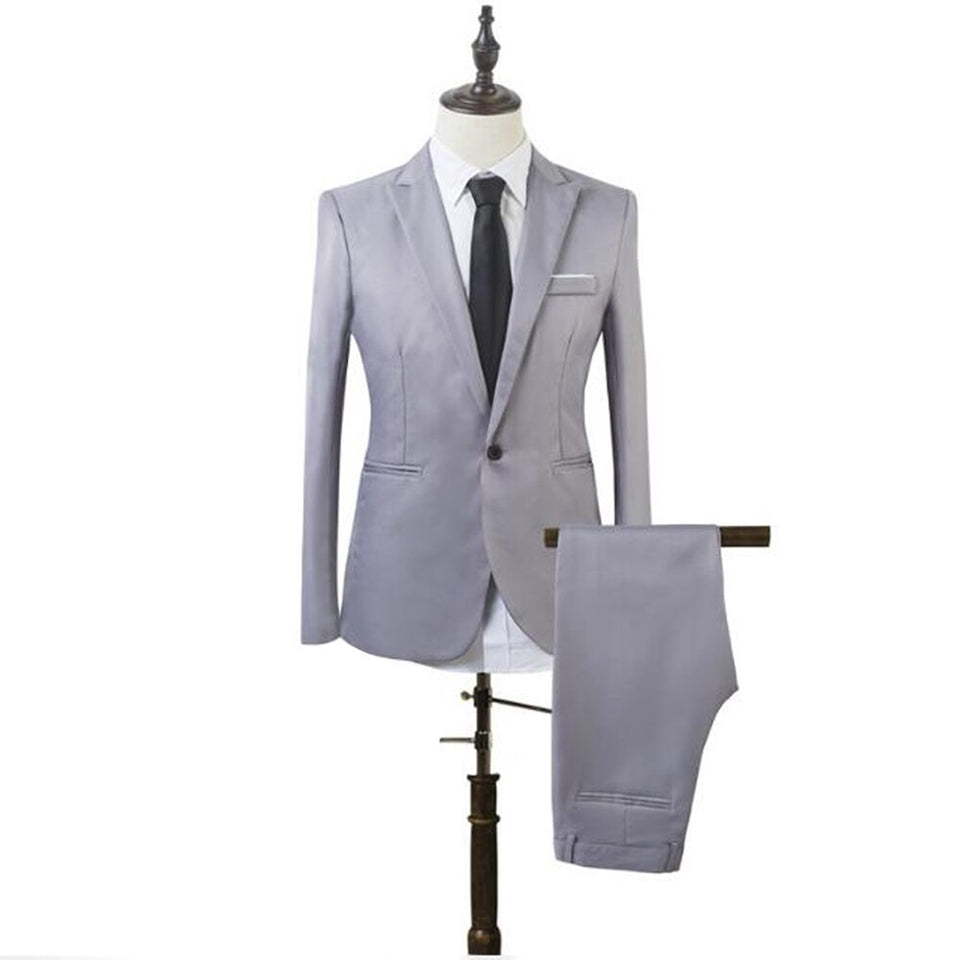 EPibuss Men Business Slim Fit Fashion Formal Suits