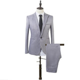 EPibuss Men Business Slim Fit Fashion Formal Suits