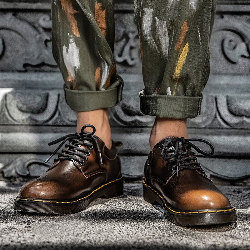 EPibuss Men Casual  Artificial Leather Driving Oxford boot Shoes