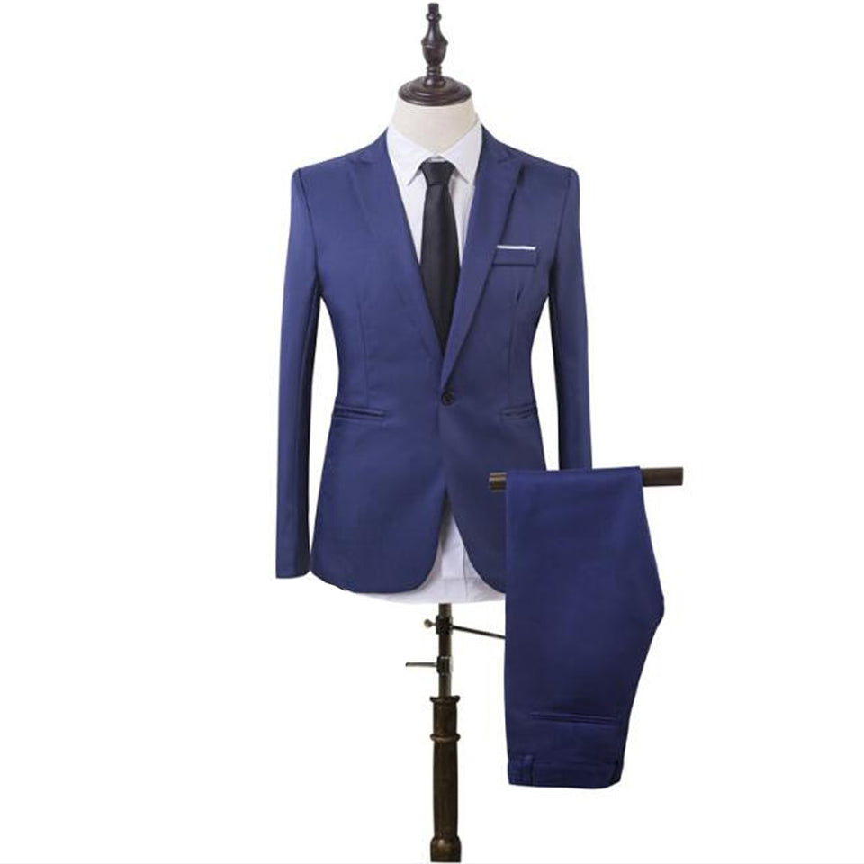 EPibuss Men Business Slim Fit Fashion Formal Suits