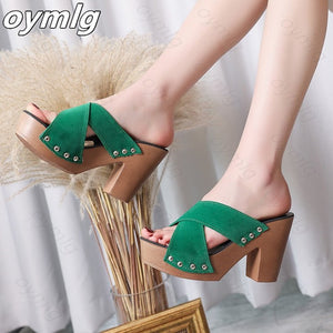 EPibuss Summer Women Sandals High Heel Elegant Ladies Shoes