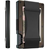 EPibuss Men Slim Ridge Luxury Aluminum Carbon Wallets