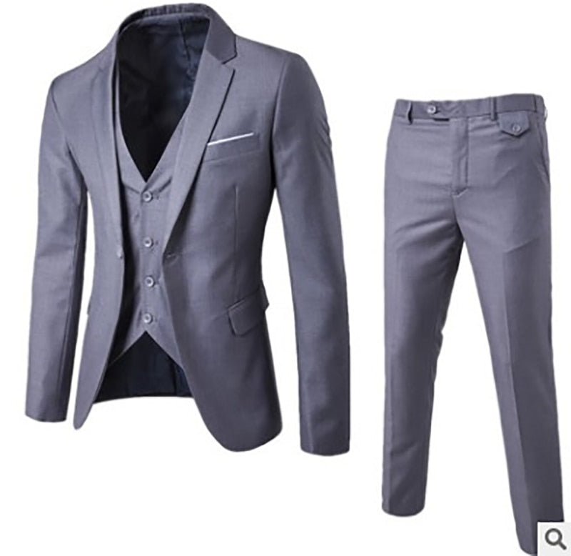 EPibuss Men Two-Piece Light Business Suit