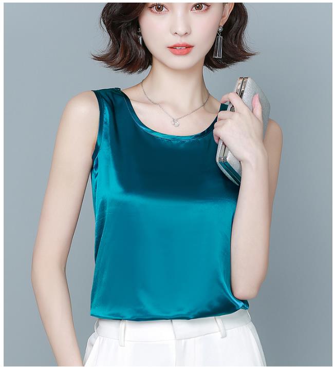 Epibuss Thick silk tanks women sexy satin tank tops