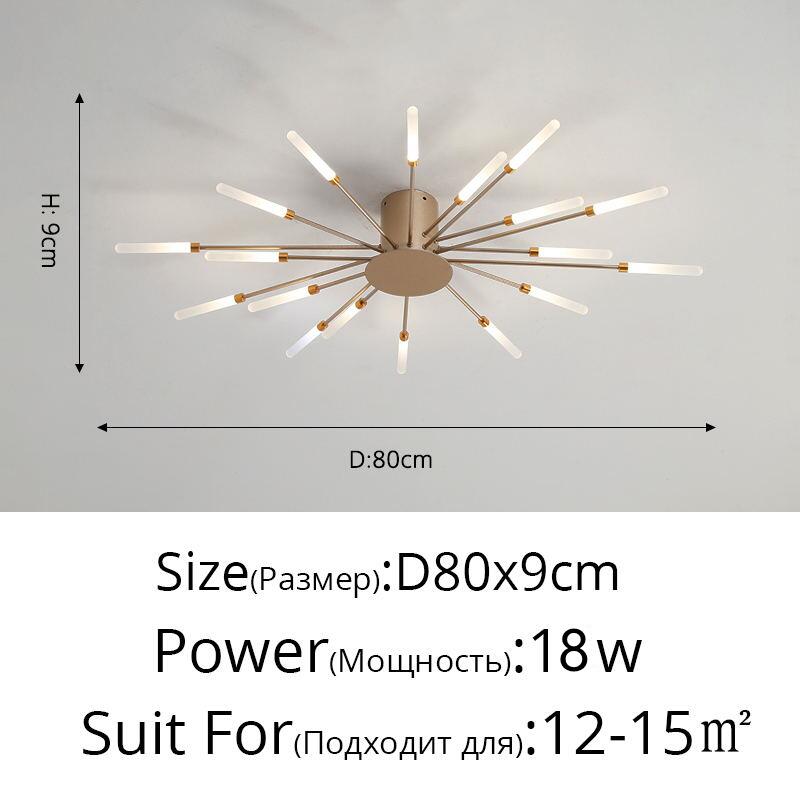 EPibuss Living Room Bedroom Modern Ceiling Chandelier Led Firework For Dining Room