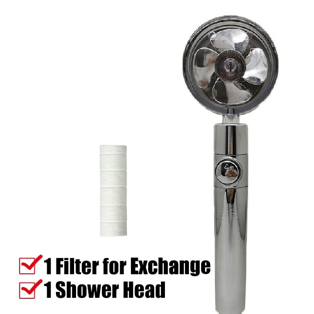 EPibuss New Turbo Propeller High Pressure Extension Showerhead