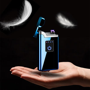 EPibuss Men New Dual Arc Lighter Windproof Flameless  Cigar Lighter