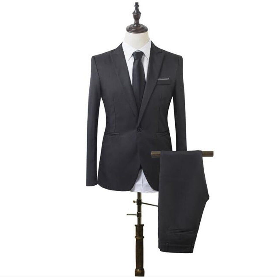 EPibuss Men Business Slim Fit Fashion Formal Suits