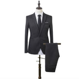 EPibuss Men Business Slim Fit Fashion Formal Suits