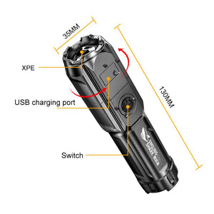 EPibuss Powerful  Rechargeable USB 18650 Waterproof LED Flashlights