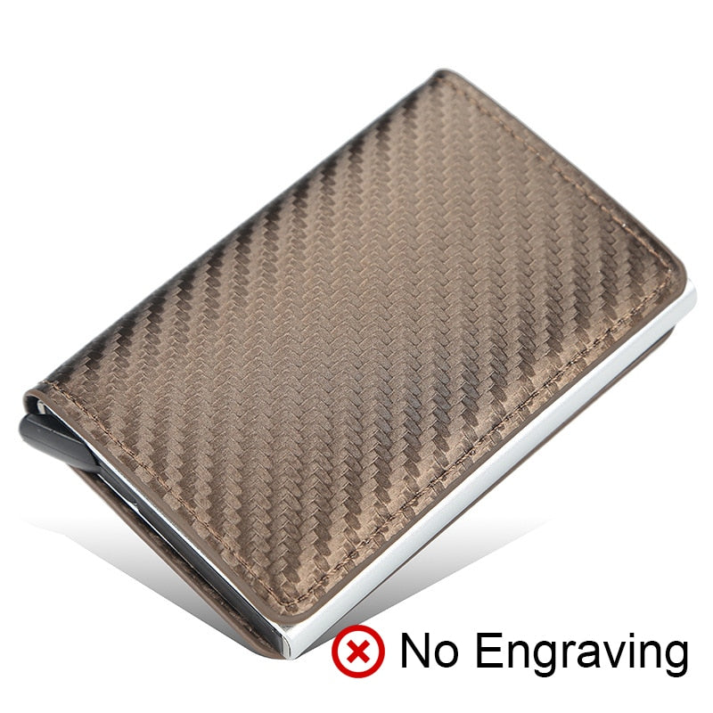 EPibuss Men Carbon Aluminum Credit Card Case Holder Wallet