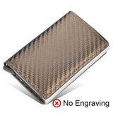 EPibuss Men Carbon Aluminum Credit Card Case Holder Wallet