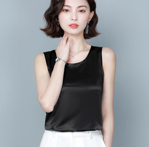 Epibuss Thick silk tanks women sexy satin tank tops