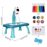 EPibuss Children Led Projector Art Drawing Table Toy