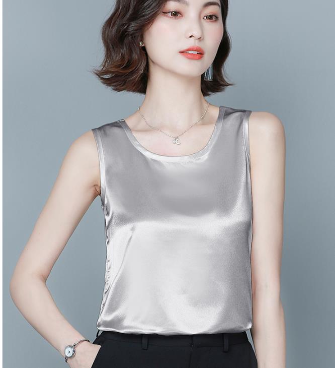 Epibuss Thick silk tanks women sexy satin tank tops