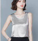 Epibuss Thick silk tanks women sexy satin tank tops