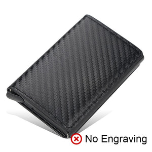 EPibuss Men Carbon Aluminum Credit Card Case Holder Wallet