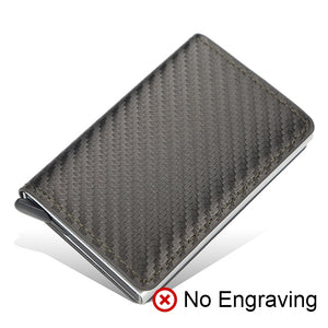 EPibuss Men Carbon Aluminum Credit Card Case Holder Wallet