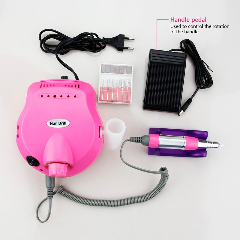 EPibuss 35000/20000 RPM Electric  Drill Machine, Electric Cutter Sets for Pedicure Manicure Nail Tips