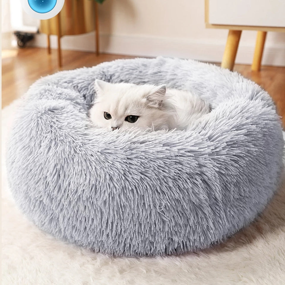 EPibuss Super Cat/Dog  Soft Long Plush Warm Sleeping Nest Bed