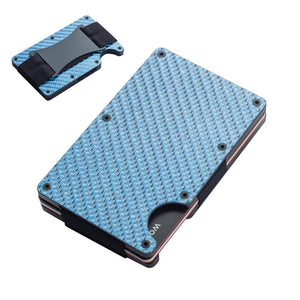 EPibuss Men Slim Ridge Luxury Aluminum Carbon Wallets