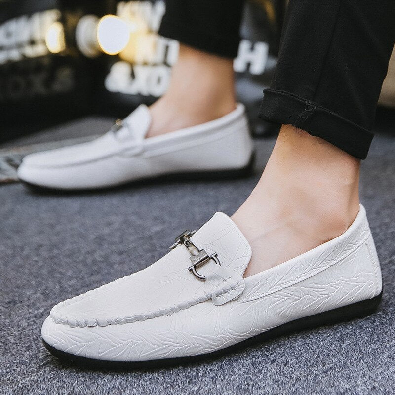 EPibuss Brand Shoes Men Classic Split Leather Loafers Casual Shoes