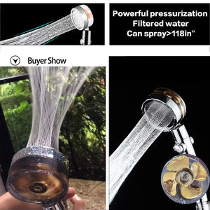 EPibuss New Turbo Propeller High Pressure Extension Showerhead