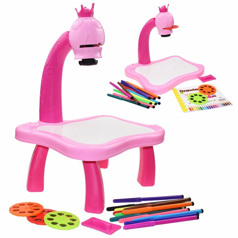 EPibuss Children Led Projector Art Drawing Table Toy