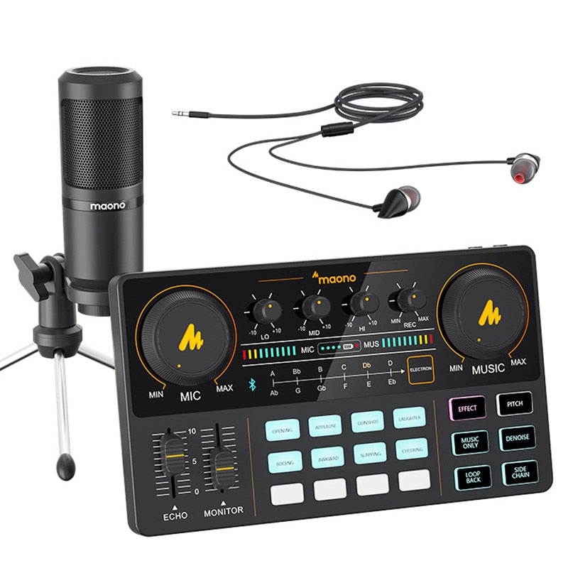 EPibuss MAONO Sound  Microphone Mixer Kit for Live streaming podcasting