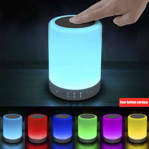 EPibuss Creative Wireless Bluetooth Speaker Touch LED Colorful Night Light