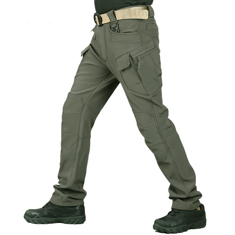 EPibuss Water/Windproof Thermal Military Men Winter Soft Shell Fleece Jacket +pants