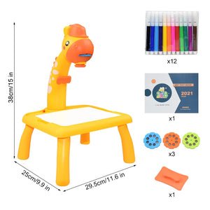 EPibuss Children Led Projector Art Drawing Table Toy