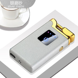 EPibuss Men New Dual Arc Lighter Windproof Flameless  Cigar Lighter